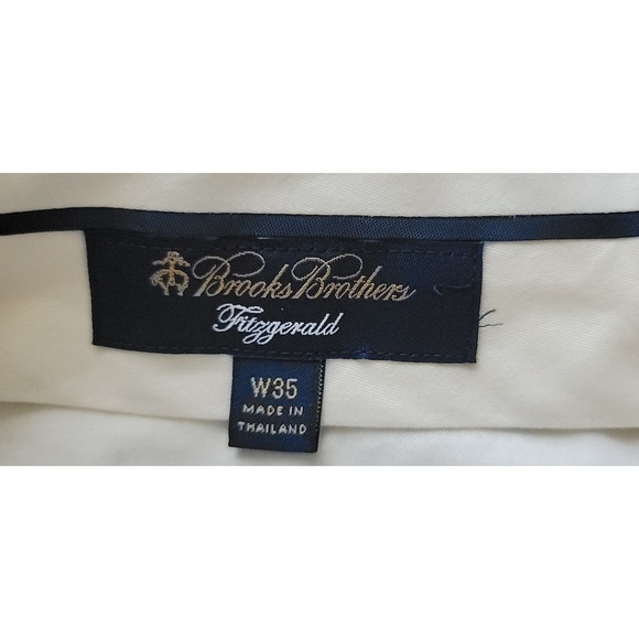 Brooks Brothers MEN'S Fitzgerald REDA Lined Gray Dress Pants Size 35x29 - Picture 4 of 6